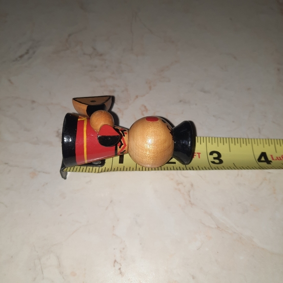 Vintage Musician Figurine Miniature Wood Trinket - Picture 8 of 9